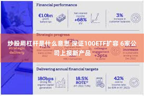 炒股用杠杆是什么意思 深证100ETF扩容 6家公司上报新产品